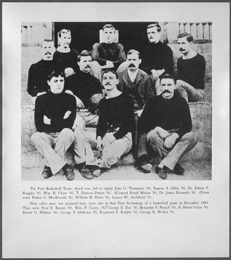 The invention of basketball and the Canadian participants in the first .
